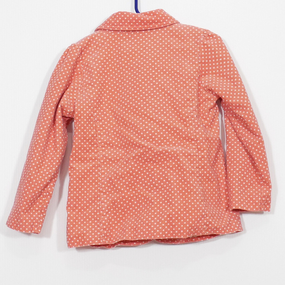 Old Navy Pink Polka Dot Lined Corduroy Jacket 5T - Picture 2 of 3